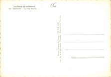 CPA Les Bords de la Riviera Menton le Cap Martin 