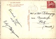 CPA la Cote d'Azur Nice les Jardins Albert I et le Casino de la Jetee 