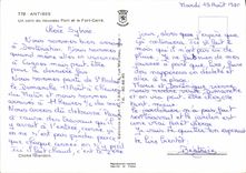 CPA Antibes un coin du nouveau Port et le Fort Carre