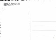 CPA Chapelle de Sainte Rita Nice Peres Oblats de la Vierge Marie Autel de Sainte Rita 