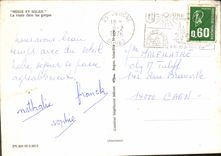 CPM Neige et Soleil La route dans les gorges 