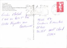 CPM Caen Calvados Abbaye aux Dames Siege du Conseil Regional de Basse Normandie Cour du Cloitre Vue 