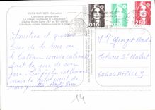 CPM Dives sur Mer Calvados l'ancienne gendarmerie le Village Guillaume le Conquerant l'Eglise Notre 