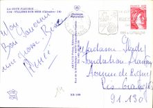 CPM La Cote Fleurie Villers sur Mer Calvados Lion La plage Vaches noires Place Mermoz Manoir d'Auber