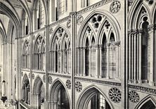 CPM Bayeux Cathedrale Notre Dame le Choeur Vue sur le Triforium 