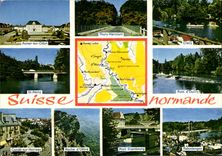 CPM La Suisse Normande Aunay sur Odon Thury Harcourt Clecy St Remy Pont d'ouilly Conde sur Noireau R