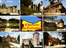 CPM Chateaux et Manoirs du Calvados Fontaine Henry Creully Coupesarte Brecy St Germain de Livet Ball