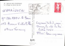 CPM Les Pyrenees Le refuge au bord du Lac 