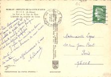 CPM Nice Le Port et le Cap de Nice L'Arrivee du Courrier de Corse 