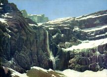 CPM Les Pyrenees Gavarnie Hautes Pyrenees Le Cirque et la Grande Cascade 