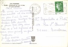 CPM Les Pyrenees Symphonie en vert et bleu Un Gave Pyreneen 