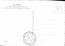 CPM Les Pyrenees Le Pont d'Espagne Hautes Pyrenees La Cascade du Pont d'Espagne 