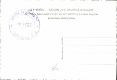 CPM Les Pyrenees Observatoire du Pic du Midi les deux coupoles et la Choine des Pyrenees 