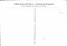 CPM Vallee de Luz Hautes Pyrenees Centrale de Pragneres Vue d'Ensemble de la chute et de l'usine 