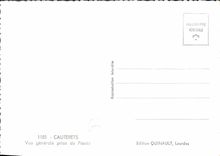 CPM Cauterets Vue generale prise de Pauze 