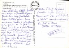 CPM Sur les Routes du Ciel Marseille Vue aerienne de la Basilique Notre Dame de la Garde 