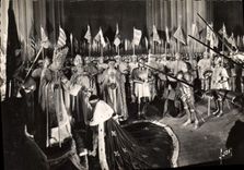 CPM Musee Grevin Le Sacre de Charles VII a Reims en presence de Jeanne d'Arc 