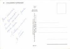 CPM Chaumiere Normande 