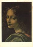 CPM Leonardo da Vinci La Vierge aux Rochers Detail l'Ange 