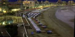 CPM Les Sables d'Olonne La Plage la nuit 
