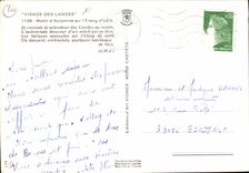 CPM Visage des Landes Matin d'Automme sur l'Etang d'Uza