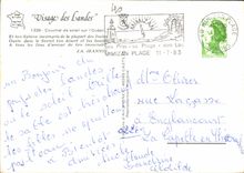 CPM Visage des Landes Coucher de soleil sur l'Ocean