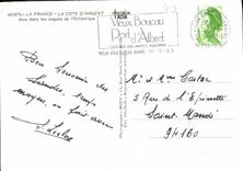 CPM La France La Cote d'Argent Jeux dans les vagues de l'Atlantique 