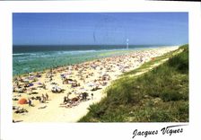 CPM Visage des Landes Cote Aquitaine Plage de l'Ocean Atlantique 
