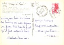 CPM Visage des Landes Sentier en foret 