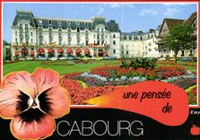 CPM Cabourg Calvados Les Jardins du Casino et le Grand Hotel 