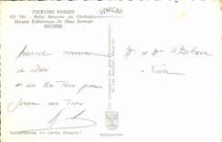 CPM Folklore Basque Petits Basques 