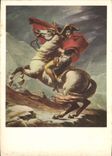 CPM Peinture Francaise Louis David Le Premier Consul passe les Alpes 