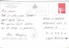 CPM La Plagne Bellecote Savoie Vue generale sur la station en fonds le Mt Blanc 