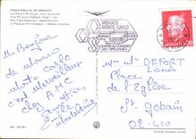 CPM Principaute de Monaco Le Palais Princier Vue nocturne 