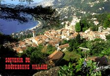 CPM Roquebrune Cap Martin Alpes Maritimes Vue generale sur le village et le Chateau 