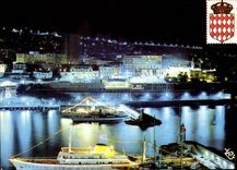 CPM Au Soleil de la Cote d'Azur Principaute de Monaco Monte Carlo Le port et les Yachts 