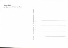 CPM Monte Carlo Le Casino et l'Hotel de Paris 