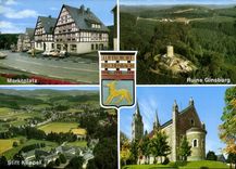 CPM Luftkurort Hilchenbach Marktplatz Ruine Ginsburg Stift Keppel 