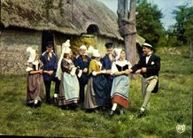 CPA Folklore de France Haute Normandie l'Assemblee du Pays Normand en dansant la Gigouillette costum