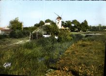 CPA Au Pays de Monts Bourine et Moulin Vendeens 