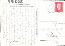 CPM Ax les Thermes Ariege Chapelle St Jerome et l'Ariege 