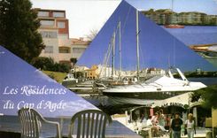 CPM Bureau Lagrange Geci Vacances Batiment les Roches Rouges rue des Vaisseaux Cap d'Agde 