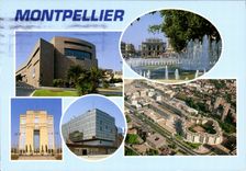 CPM Montpellier Herault le Corum la Comedie l'Hotel de region l'Hotel de Ville Antigone 