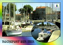 CPM Charente Maritime Rochefort sur Mer nouveau et ancien port de Plaisance et son nouveau pont