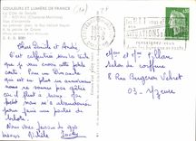 CPM La Cote de Beaute royan Charente Maritime vue d'ensemble au premier plan le Bac reliant Royan a 