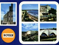 CPM Cote de Beaute Royan Charente Maritime l'eglise la plage le Grand Hotel de Paris la Poste le Mar