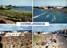 CPM Pontaillac Royan la Pointe Sud la Plage le Sporting Facade de la Plage 