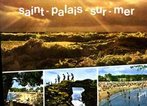 CPM La Cote de Beaute Saint palais sur mer Charente Maritime la Plage le Pont du Diable la Plage 