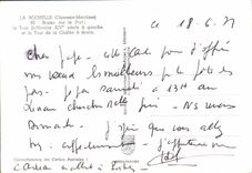 CPM La Rochelle Charente Maritime Brume sur le Port Tour St Nicolas XIV siecle a gauche et la Tour d