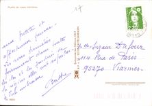 CPM Ruelfe de roses tremieres 
